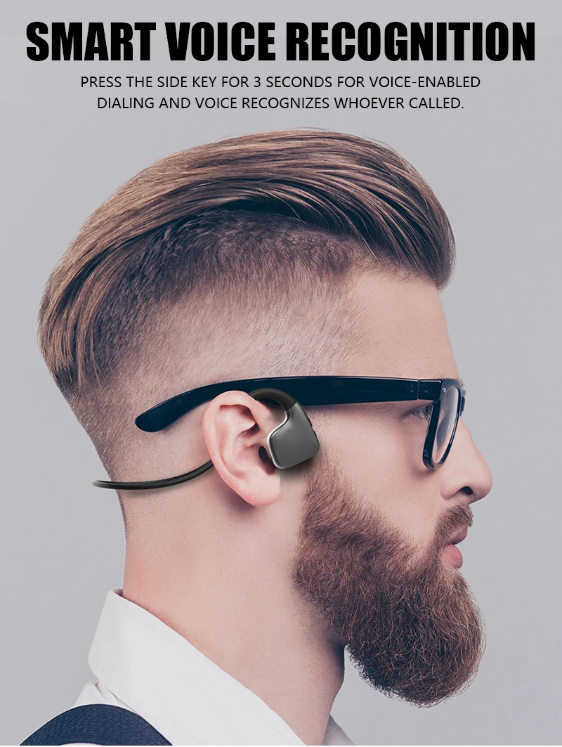 Bluetooth Headset Bone Conduction Outdoor Sports Waterproof Audifonos Lightweight Comfortable Bluetooth 5.0 Auriculares - ANKUX.COM