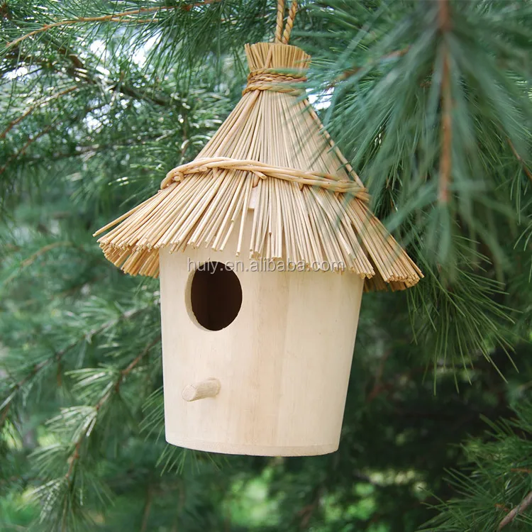 Fsc&sa8000 Sale Creative 8 Cm Wooden Cheap Round Wicker Bird House,Cage