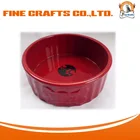 custom printed ceramic bowl cheap dog diner feeder -red
