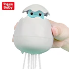 ingbaby new spray water egg red blue dinosaur shower game beach toys bathroom educational toy sets for kid