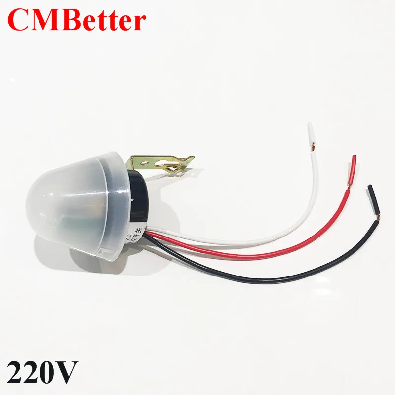 Free Shipping Waterproof Outdoor Auto On Off Light Sensor Switch Street Automation Photo Control Sensor For Ac 220v (2pcs CM004) (21)