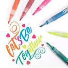 STA Brand 6/12 Colors Glitter Art Markers For Sketching Drawing Painting School Office Students