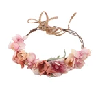 Wedding Bridal Hair Accessories Flower Headband Artificial Flower Crown Colorful Floral Crown