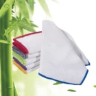 100% natural bambu fiber waffle weave Amazon sell kitchen wash towel clean wipe bamboo dish cloth