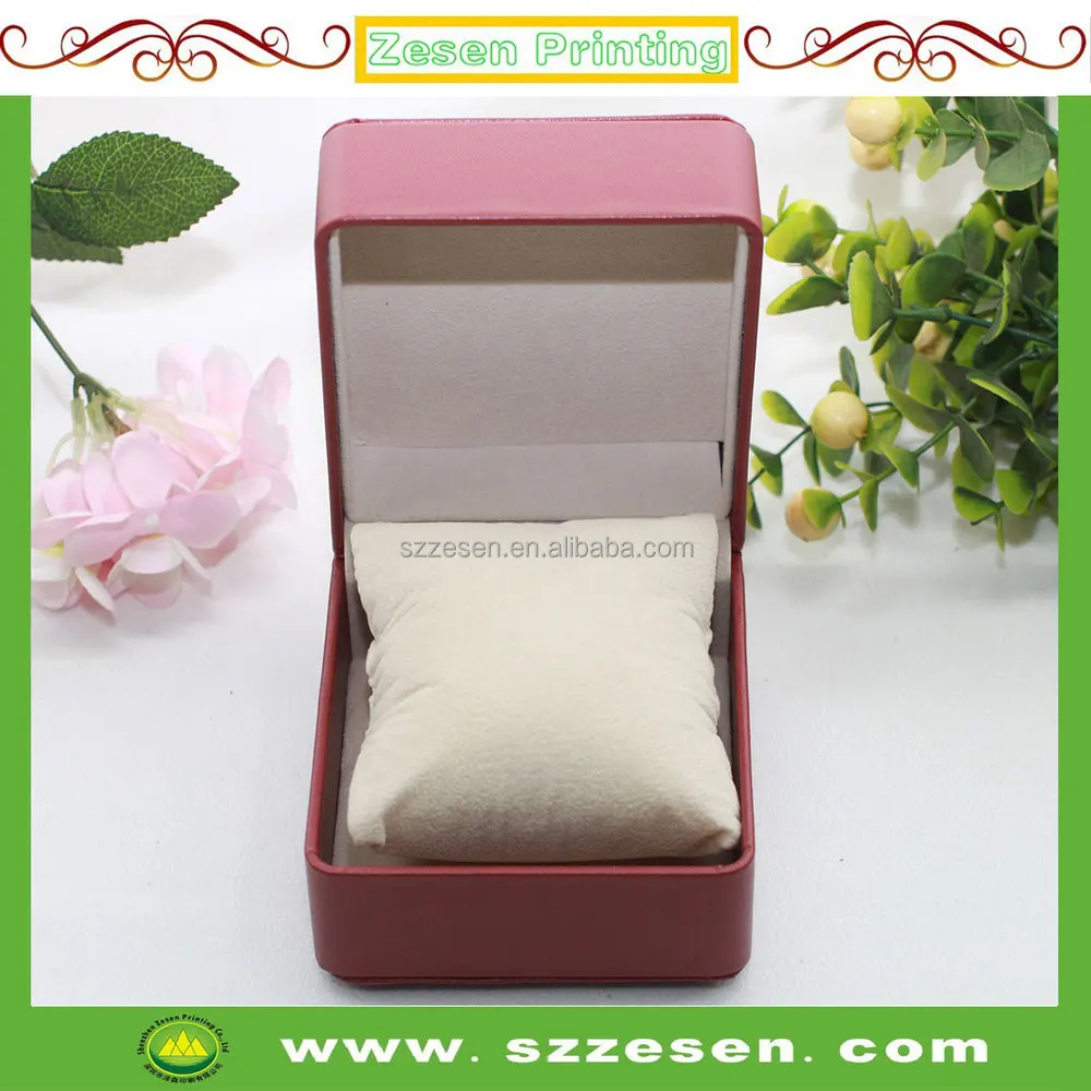 plastic paper luxury/watch gift packaging box with pillow