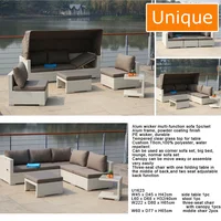 Modern Design Alum Wicker Multi Function
