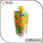 Plastic and aluminum materials stand up pouch with spout for liquid
