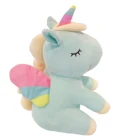 40Cm Cute Plush Stuffed Soft Pink Blue Unicorn Animal Plush Toys For Girls