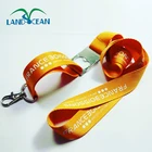 Custom logo printing neck lanyard with metal bottle opener