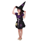 Gift Tower Factory Top Sales Lovely Witch Girl Halloween Carnival Theme Party School Performance Costume