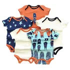 Summer floral plain organic baby clothes rompers jumpsuit/bodysuit/onesie