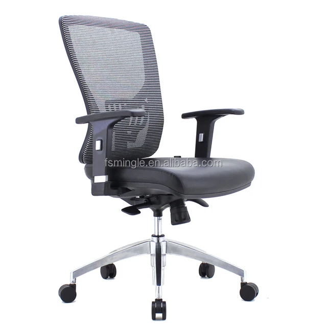 Star Office Furniture Source Quality From Guangzhou Furniture Mingle Factory Mesh Executive Office Chair With Aluminum Five Star Base