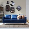 Italy Beautiful Soft Furniture Navy Blue Sofa leather sofa