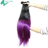 Wholesale Private Label Ombre Purple Sangita India Straight Hair Extensions