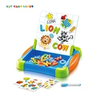 Kids Education Toys Attach Magnetic letters And Animal Drawing Board