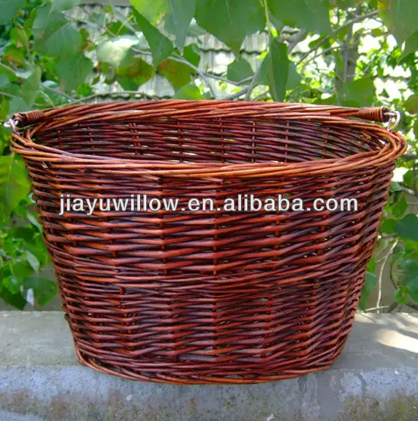 willow wicker bicycle basket pet bicycle basket pet carrier