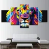 Large Size 5 Piece Canvas Wall Art Painting Tiger Pictures Prints On Canvas Animal The Picture Artwork for Home Modern Decora