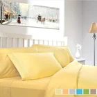 Luxury full hotel supplies polyester bedding set bed sheets king size
