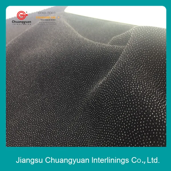 75D Low elasticy interlining 100% polyester twill interlining fusing