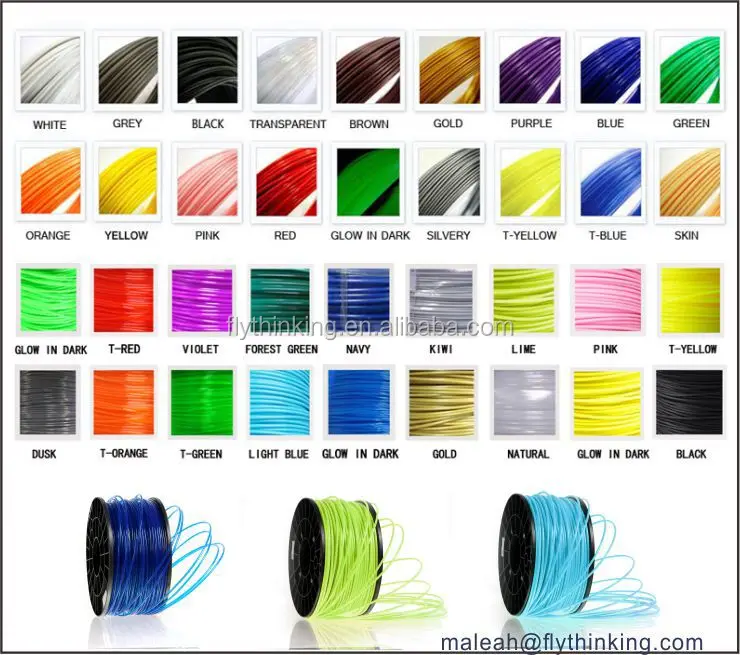 3d printer petg filament pla filament 1.75mm 1kg new products 2016