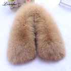 Fox Trim Hood Colored Detachable Collars Fur Collar