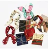 Wholesale hair scarf Fashion Geometric Element Print Women Square Silk Bandana Scarf