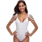 Shoulder Design One Pieces Ladies Women Sexy Swimsuit Bikini Swimwear