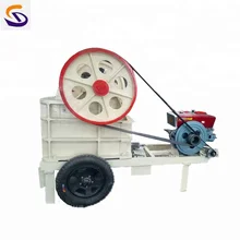 ISO Standard pe250 400 Jaw Crusher Mini Mobile Jaw Crusher with Diesel Engine