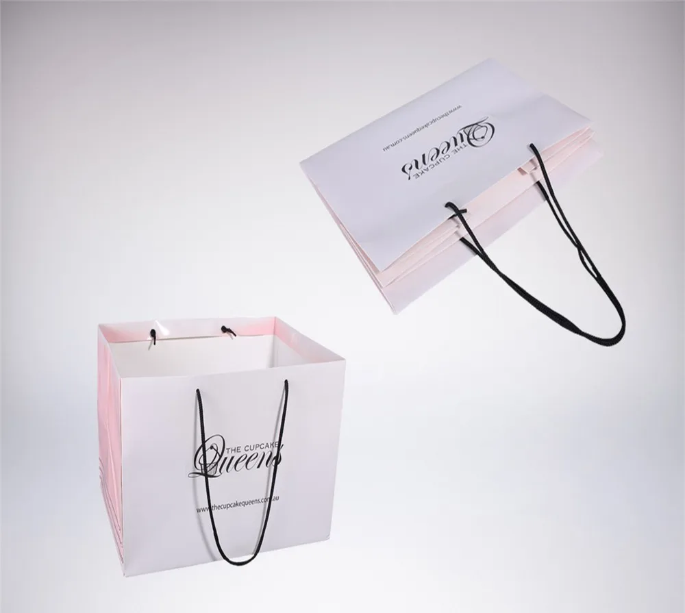 personalised cake box packaging paper bag