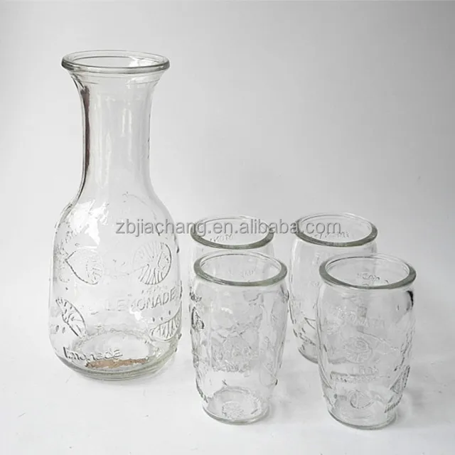 lemonade embossed mango juice stemless glass tumbler cup