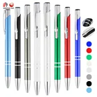 Hot aluminium promotional pens advertising ball point laser metal ball pen with logo