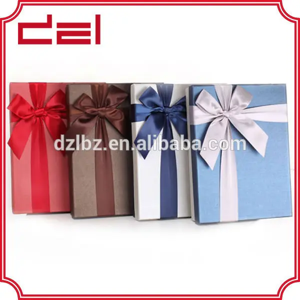 recycled custom size cardboard flat folding pack gift box with