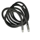 China Market High Quality Best Selling White Black Round 100% Cotton Drawstring Cord For Garments With Plastic Tips