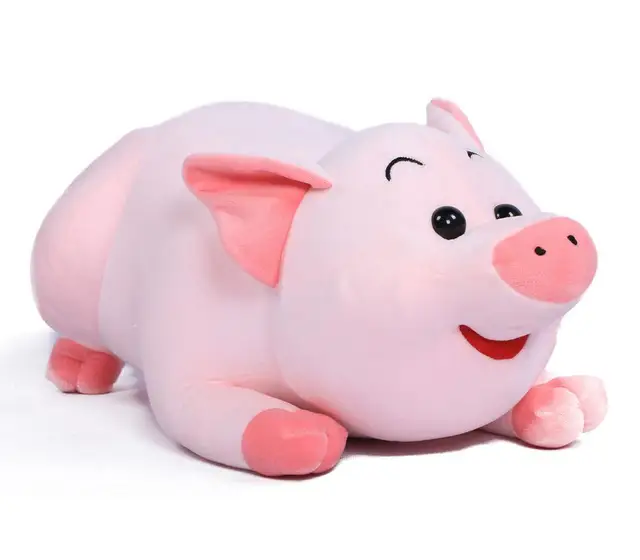 pink pig cute plush soft stuffed animal toy gift