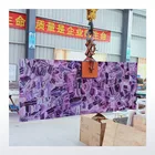 marble wall cladding onyx tile and slab purple fluorite slab
