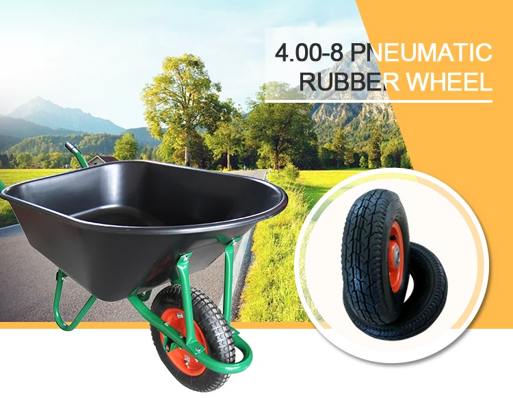 4.00-8 pneumatic rubber wheels for trolley