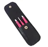 Newest Design Manicure Sets Beauty 3 Eyebrow Jackets Stainless Steel Manicure Whit Leather Bag