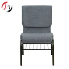 Cheap stackable church chairs Fabric Upholstered pulpit chairs for church