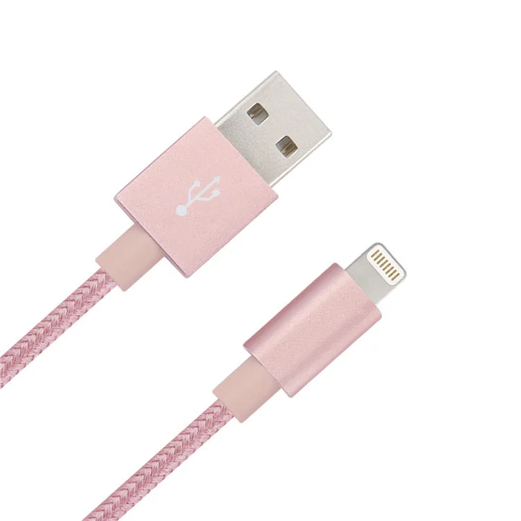 fabric nylon braided MFi certified c48 Lightn ning 8 pin cable with MFi license iphone5/6/7/7 plus - ANKUX.COM