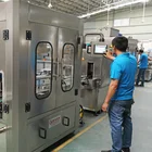 soda water plastic bottle filling capping sealingand labeling machine