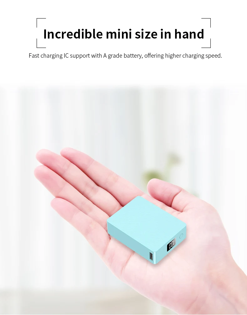 Power bank 1000mah Mobile Power Bank 2.4A Fast Charge Phone Charger - ANKUX.COM