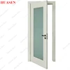 Pure White Wood Glass Door Window Inserts Bathroom Furniture