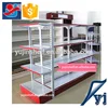 Double sided light duty rear panel supermarket shelf/supermarket shelving /supermarket shelving for sale