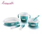 Ningbo Longwell Unique Simple elegant design PP baby bowl and spoon set