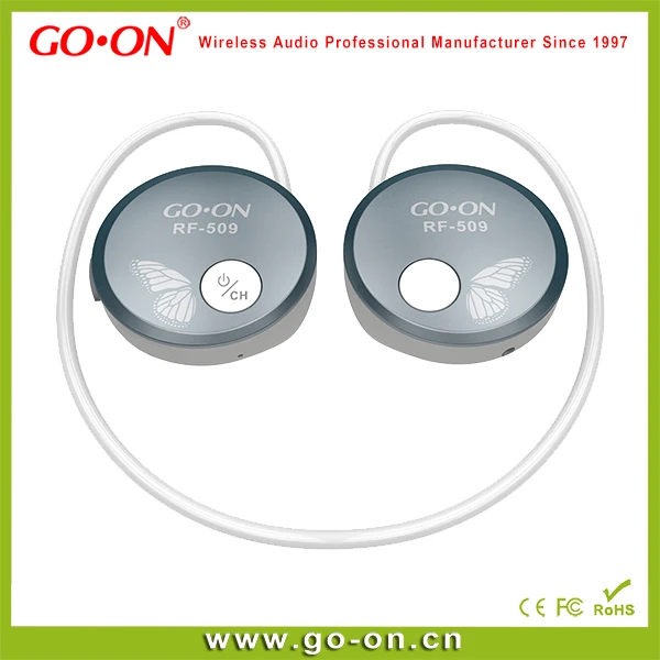UHF/FM sport style silent disco headphone with 3 or 4 channels - ANKUX.COM