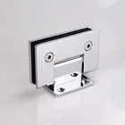 Brass wall mount short back plate shower door hinge