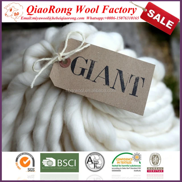 thick yarn, hand spun merino wool, blanket yarn