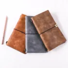 custom printed A5 hardcover pu leather travel note book
