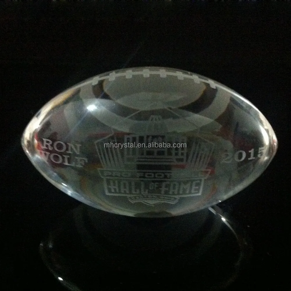 Optical Crystal Glass Rugby Ball Mhq0163 Buy Glass Rugby Ball