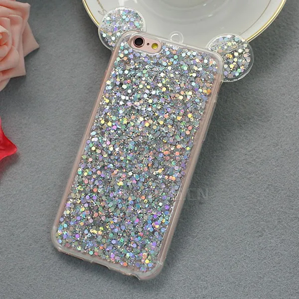 alibaba best sellers cute mouse ears glittering transparent tpu